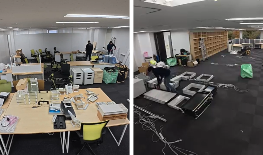 オフィス 残置物撤去／費用30万円